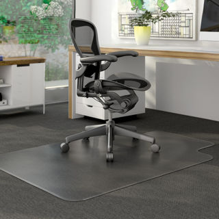 Image sur Sous chaise DURAMAT avec languette tapis poil court/moyen