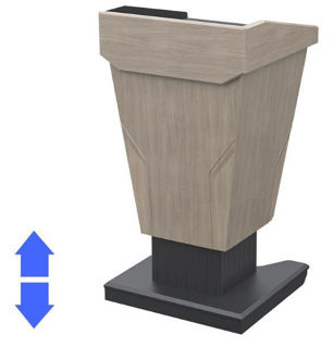 Image sur Lutrin DIPLOMAT ajustable en hauteur de 36 à 48 pouces.